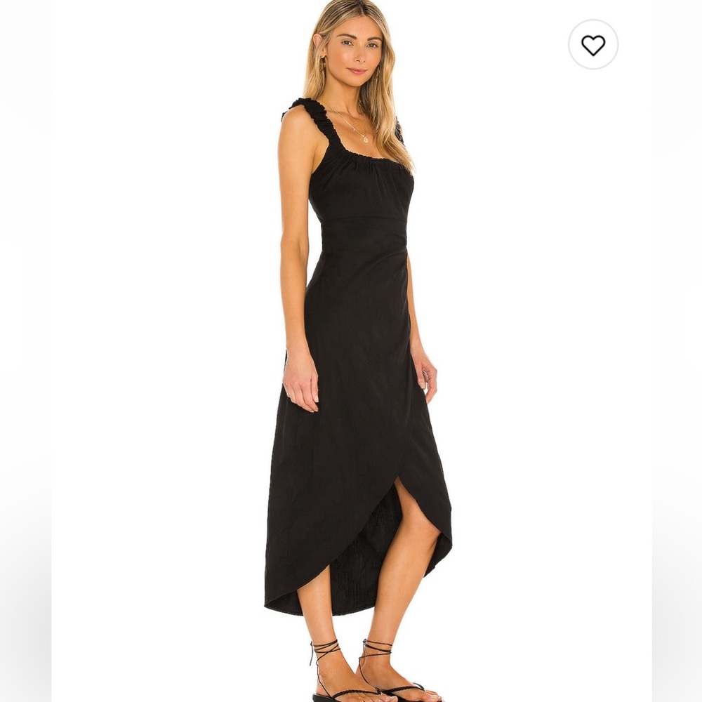 Free People at dusk, midi dress black X-S